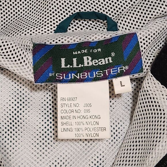 VTG LL Bean Sunbuster Womens L Large Colorblock Hooded Ski Jacket Windbreaker - Picture 6 of 11